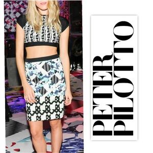 Peter Pilotto Street To Swim Cropped Scuba Top